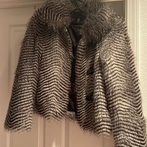 Faux fur jacket